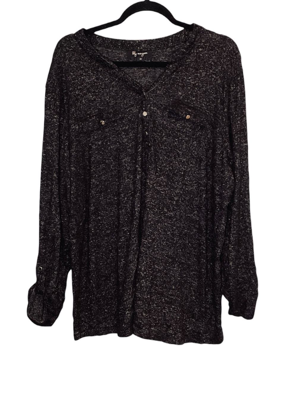 🍄 Lily Morgan Henley Pullover Top, Size 2X